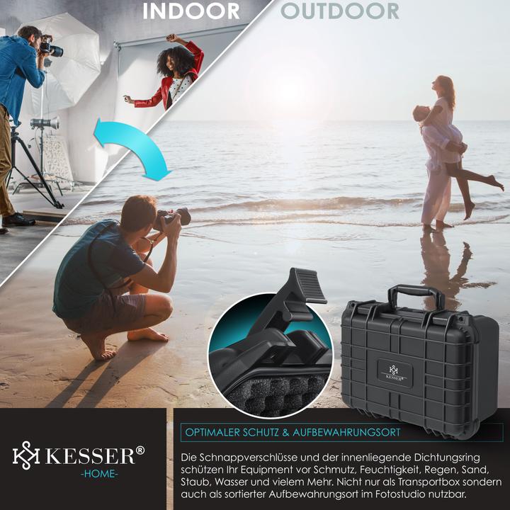 Produktbild Kesser Fotokoffer Kamerakoffer Transportkoffer Schutzkoffer Kamera (Fotokoffer, 9.70 l)