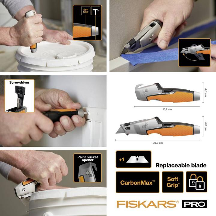 Actual product image Fiskars CarbonMax Universal Painter's Knife 1027225 (Cutters)