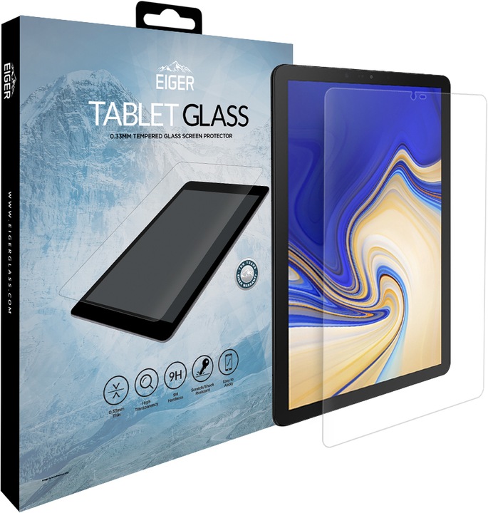 Actual product image Eiger Mountain Glass Clear Tablet (1 Piece, Galaxy Tab S4 10.5 (2018))