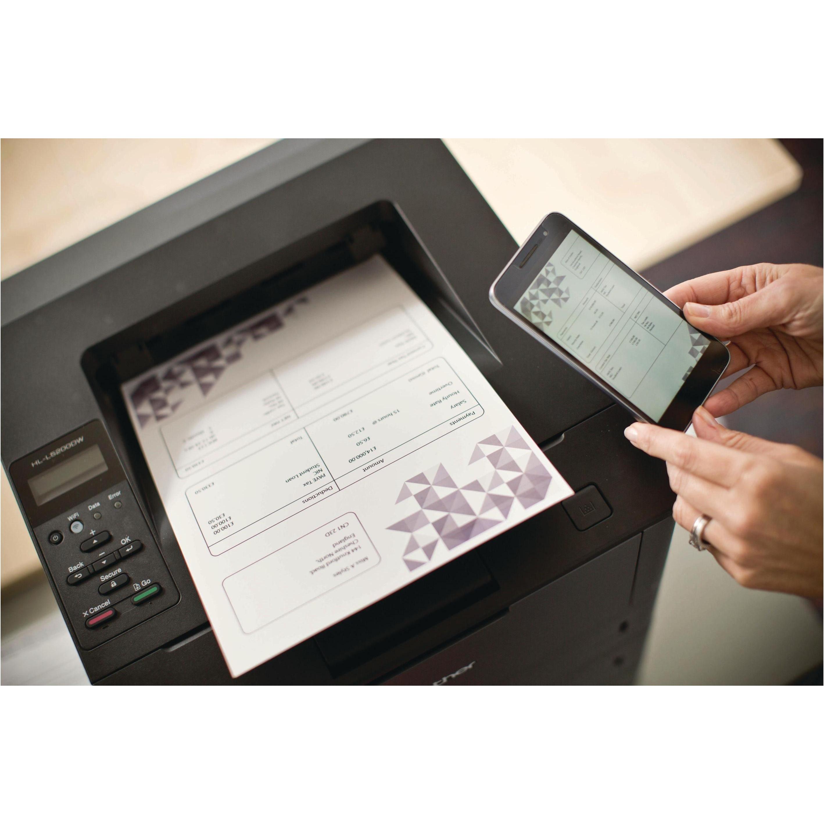 Thumbnail - Brother HL-L5100dn (Laser, Schwarz-Weiss), Drucker, Schwarz, Grau