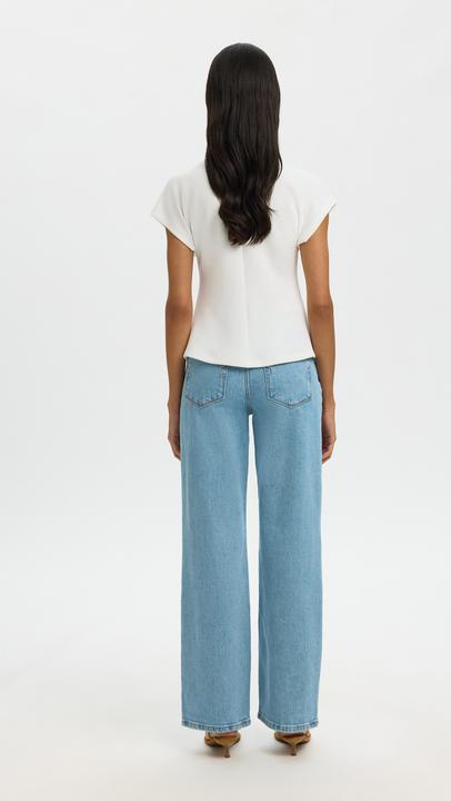 Immagine prodotto Selected Slftenny Ss V-Neck Gathered Top Noos (M)