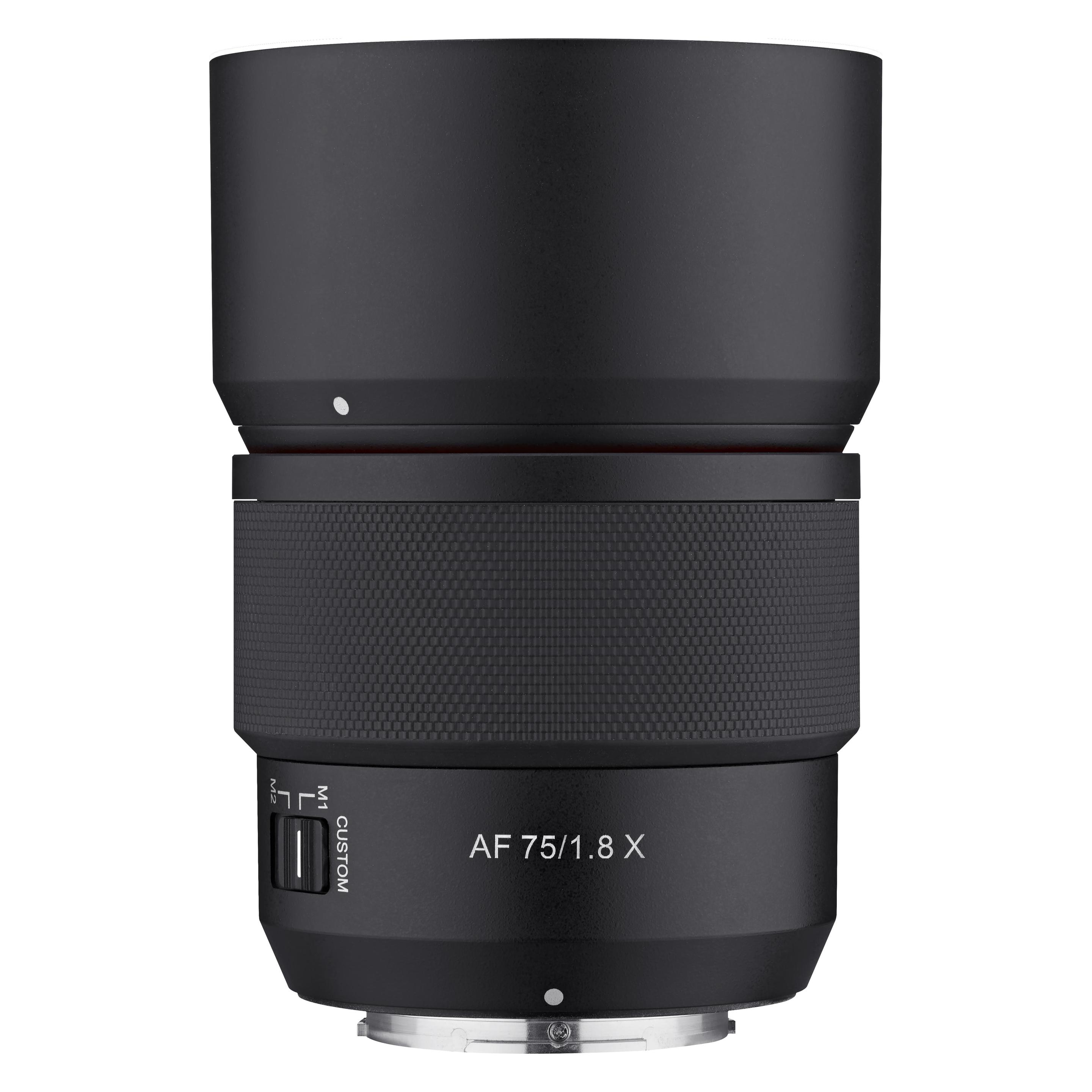 Samyang Af 75mm F1, 8 Fuji X (Fujifilm X, Aps-C / Dx), Objektiv, Schwarz
