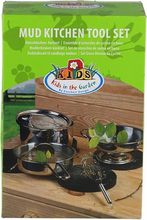 Immagine prodotto Esschert Design Set di pentole per la cucina di fango