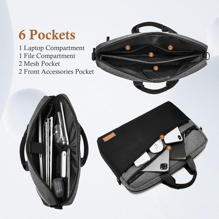 Actual product image Only-Bags.Store Laptop bag Briefcase for laptop expandable waterproof (17.30")
