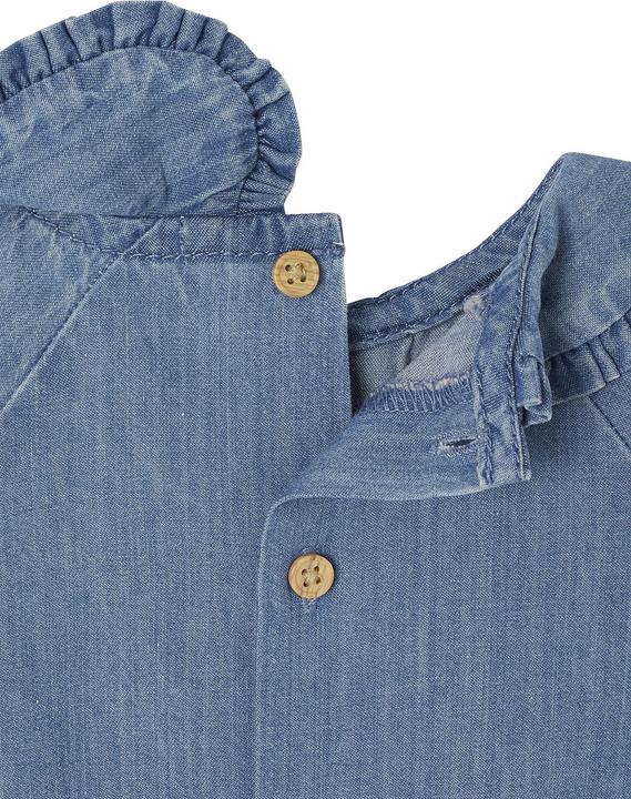 Actual product image Vertbaudet Baby Jeansbluse mit gerüschtem Kragen (68)