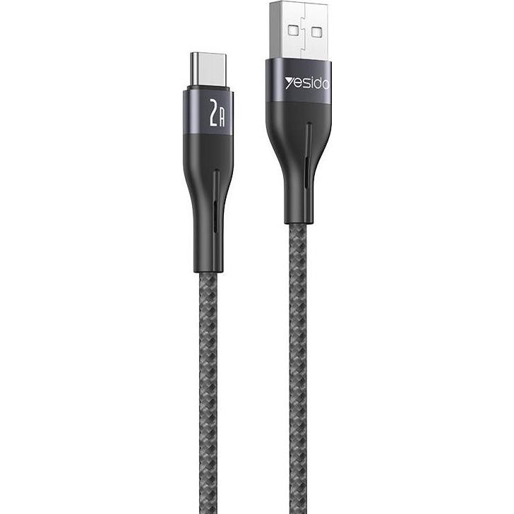 Yesido CABLE CA121 18W USB/TYPE-C 1M 2A BLACK (1 m, 18 W), Cavo USB