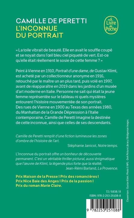 Produktbild L'inconnue du portrait (Französisch, Camille de Peretti, 2025)