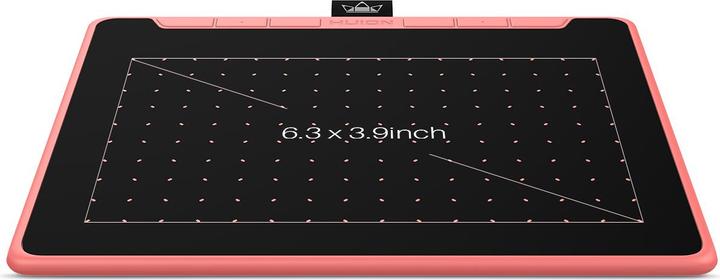 Actual product image Huion RTS-300 Graphics Tablet Pink (5080 lpi)
