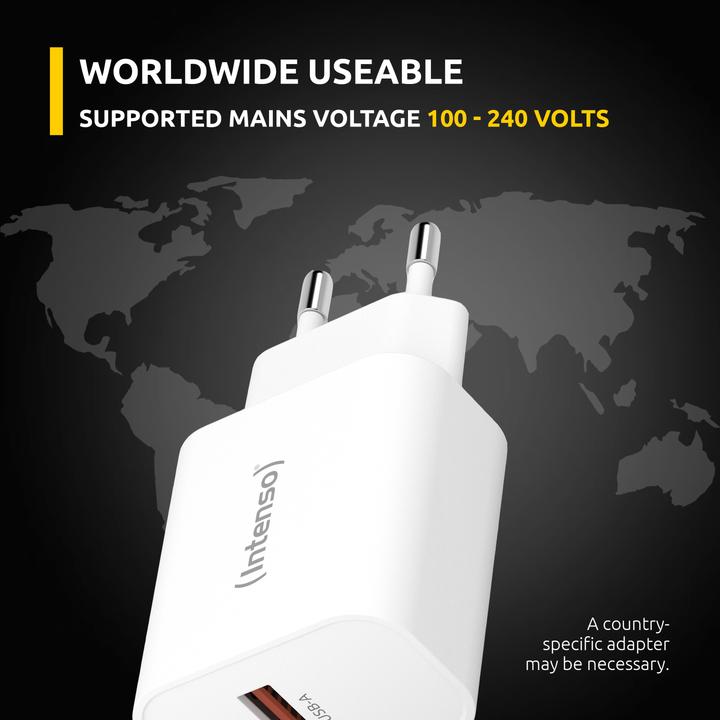 Produktbild Intenso 1x USB-A auf 1x USB-C Adapter weiss (30 W)