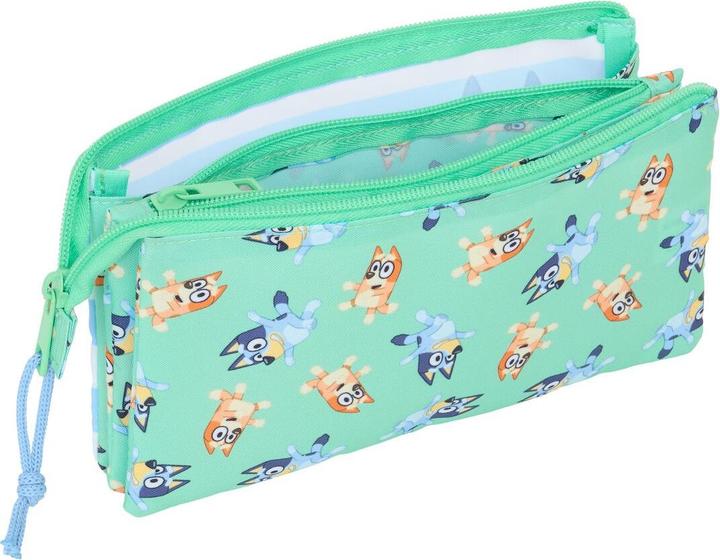 Produktbild Bluey Dreifaches Mehrzweck-Etui Sisters grün 22 x 12 x 3 cm
