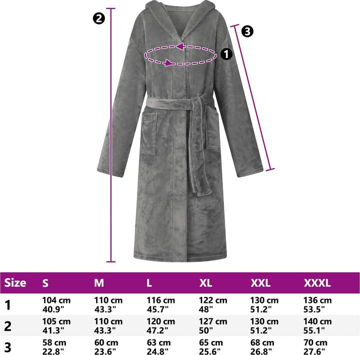 Produktbild vidaXL Bademantel Hoodie (L)