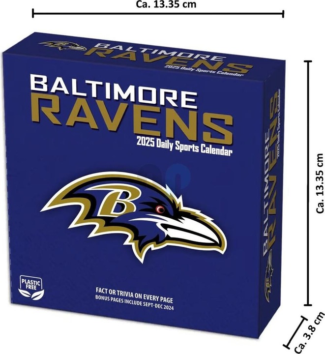 Productafbeelding NFL - Baltimore Ravens - Tafelkalender 2025 (Duits, Frans, Italiaans, Spaans, Engels)