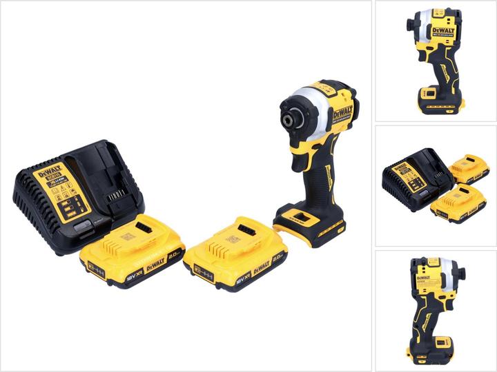 Produktbild DeWalt DCF 850 D2 Akku Schlagschrauber 18 V 205 Nm 1/4" Brushless + 2x Akku 2,0 Ah + LadegerÃ¤t