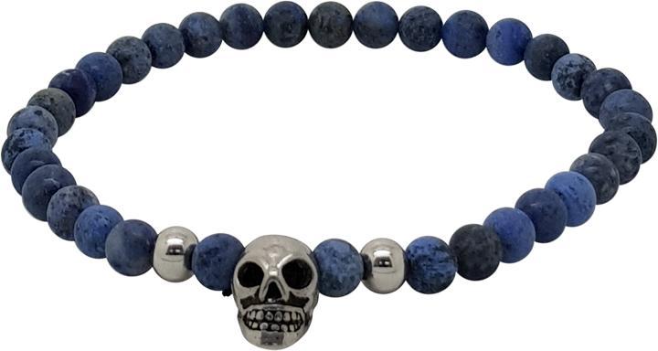 Immagine prodotto Leyda Skull Line Dumortierit (21.50 cm, Acciaio inossidabile, Pietra)
