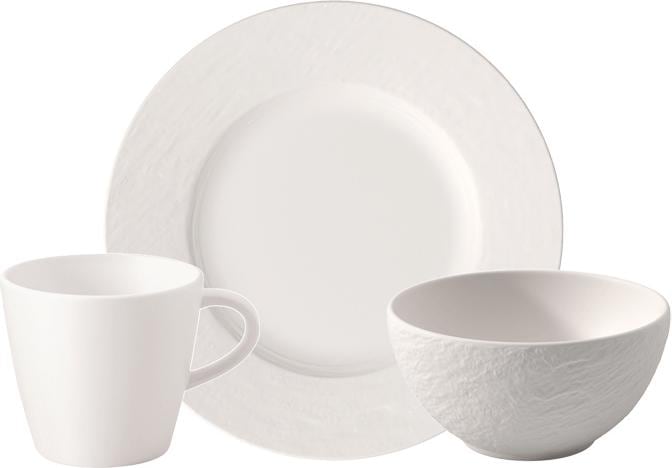 Image du produit Villeroy & Boch Set petit déjeuner 6pcs EC Manufacture Rock blanc (6 pièce(s))
