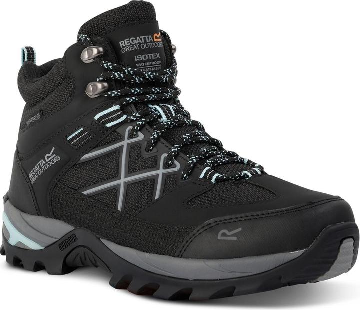 Bleached aqua, Schwarz