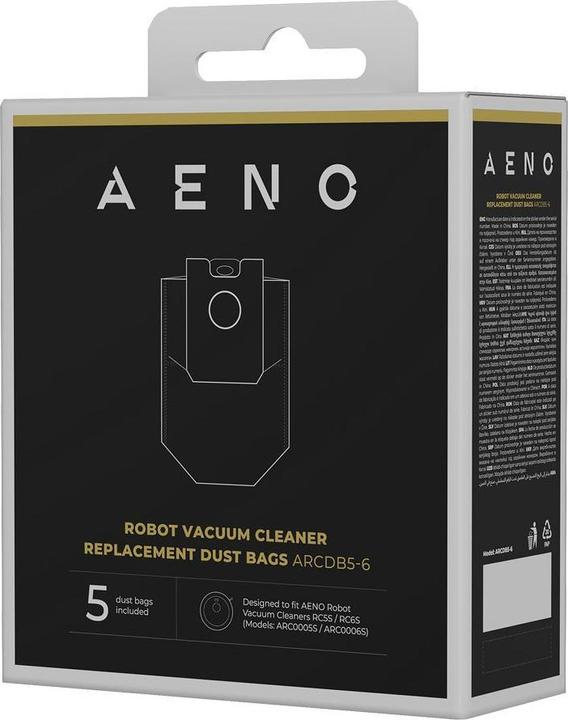 Actual product image Aeno Vacuum cleaner accessory Robot Cleaner Dust Bag, ARC0005S, ARC0006S common used (5x)