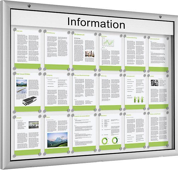 Produktbild kaiserkraft Schaukasten für Innen- und Aussenbereich (Magnettafel, 138 x 102.5 cm)