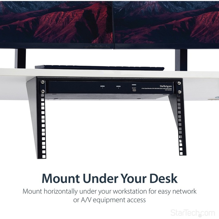 Actual product image StarTech 6u Wall Mount Rack Bracket