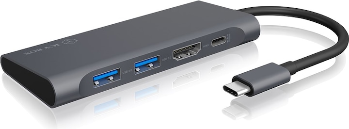 Actual product image Icy Box IB-DK4022-CPD (USB-C, 4 Ports)