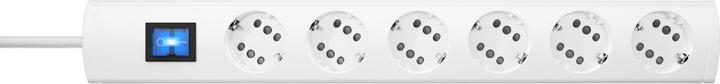 Actual product image Kopp 234302019 Indoor 12AC Outputs 5m White Extension Cable (12x, CEE 7/3, 5 m)