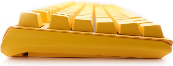 Actual product image Ducky One 3 Yellow TKL gaming keyboard, RGB LED - MX-Clear (Germany, Cable)