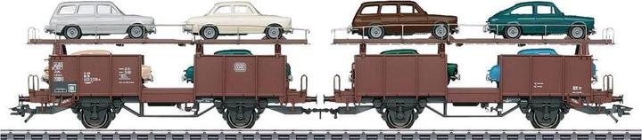 Actual product image Märklin 46139 H0 Pair of DB model car transport wagons Laaes VW type loading (Track H0)