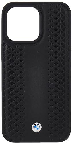 Actual product image BMW BMHCP15X22RFGK iPhone 15 Pro Max 6.7" czarny/black Leather Diamond Pattern (Apple iPhone 15 Pro Max)
