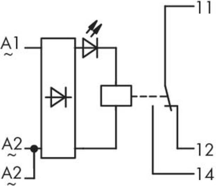 Produktbild Wago Steckrelais 230 V/AC 7 A 1 Wec