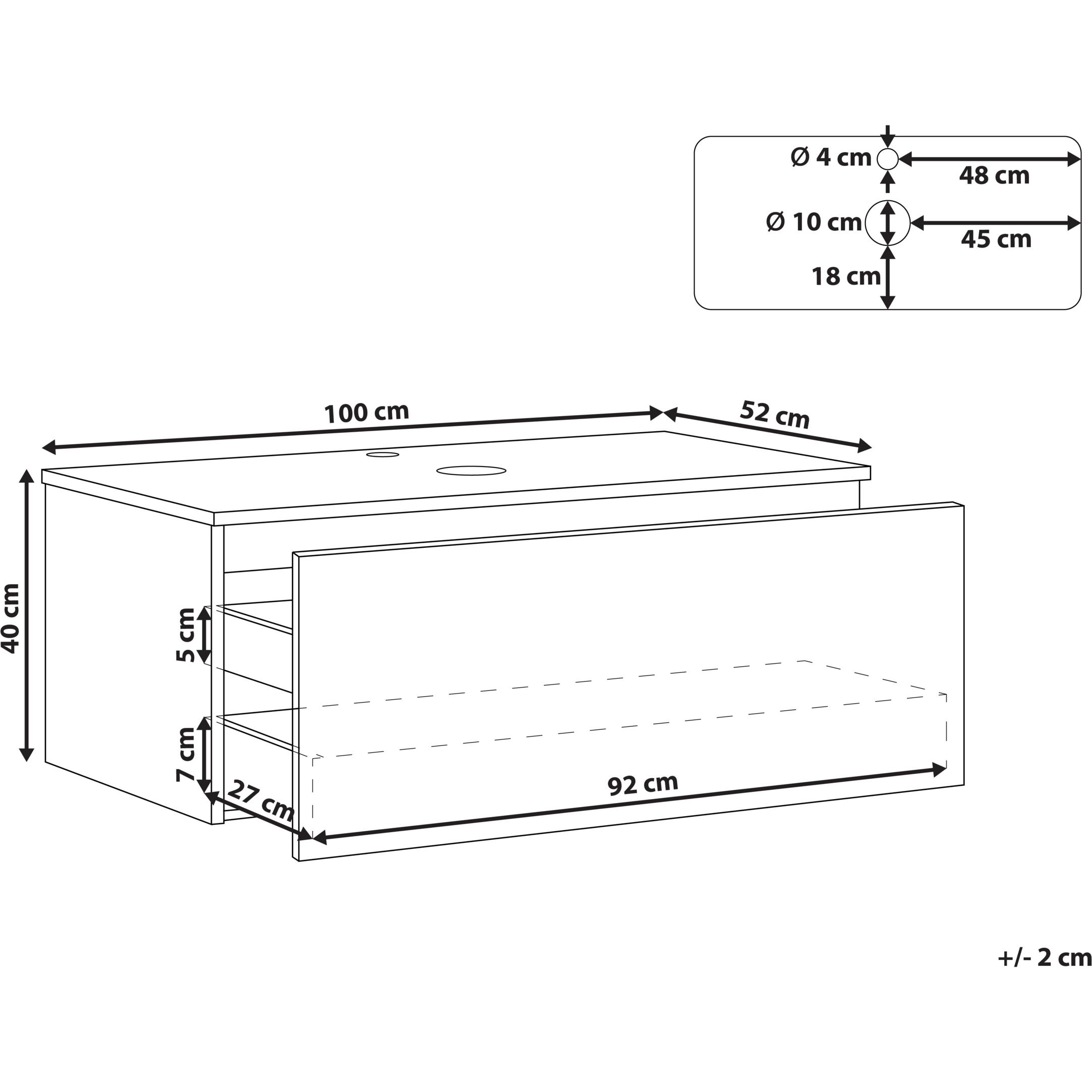 Thumbnail - Beliani, Badezimmerschrank, Alzira