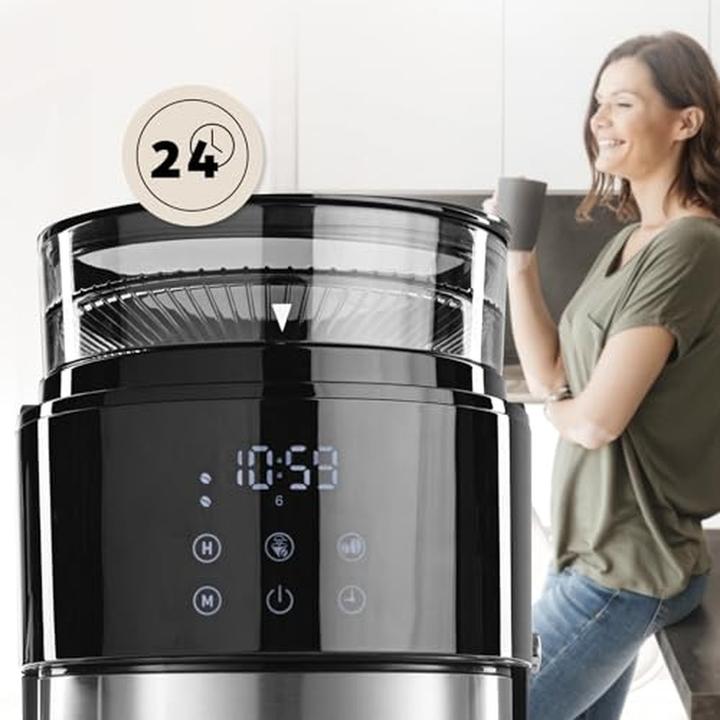 Produktbild Barista Kaffee & Technik Kaffeevollautomat mit integrierter Mühle, Timerfunktion und Touchdisplay