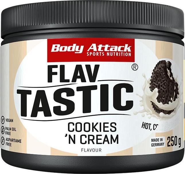 Immagine prodotto Body Attack Flav Tastic (barattolo da 250g) (Biscotti e panna, 1 x, 250 g)