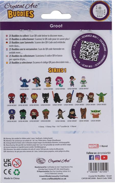 Produktbild Craft Buddy Groot, Crystal Art Figur ca. 11x8cm