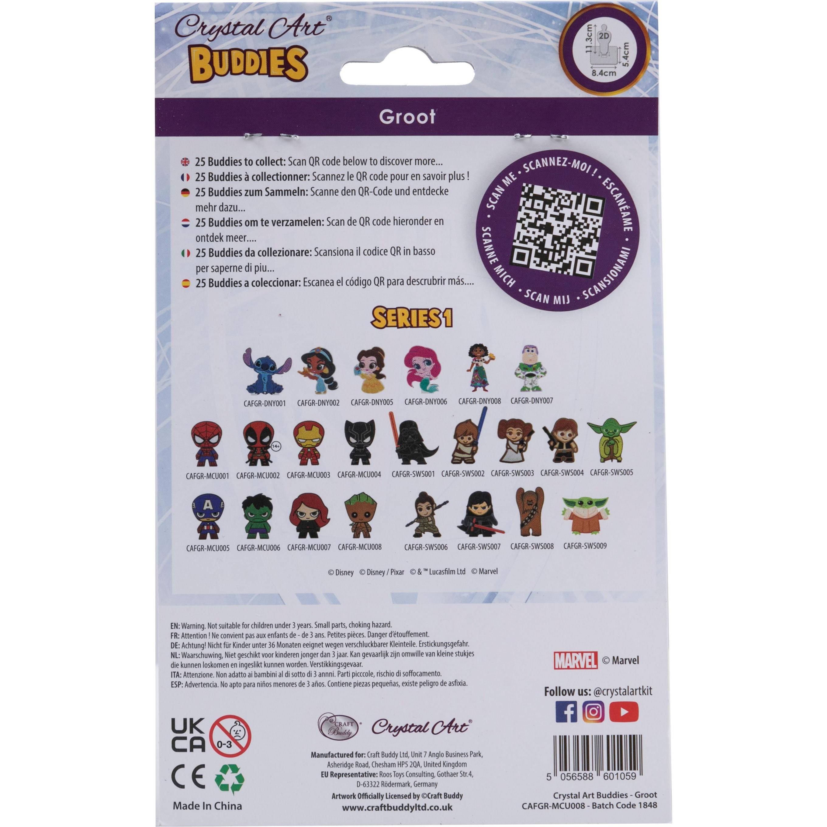 Thumbnail - Craft Buddy Groot, Crystal Art Figur ca. 11x8cm
