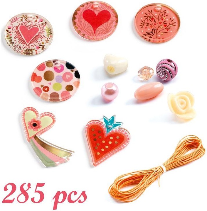 Actual product image Djeco Fashion beads hearts