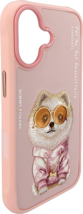 Actual product image Audi Etui Nimmy Glasses Cool Dog do iPhone 17 różowy (Apple iPhone 17)