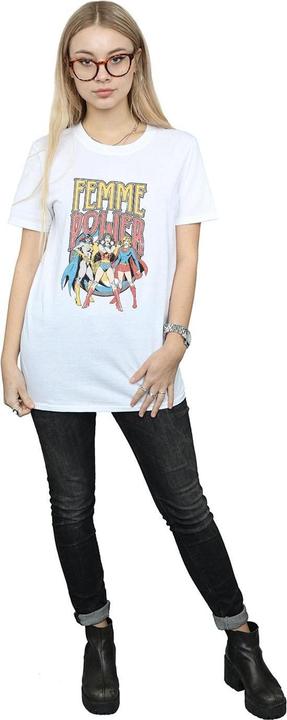 Actual product image Womens/Ladies Femme Power Cotton Boyfriend T-Shirt (XL)