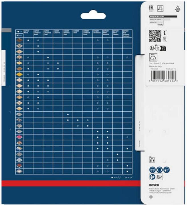 Produktbild Bosch Professional Zubehör EXPERT Wood Kreissägeblatt, 190x30 mm, T48