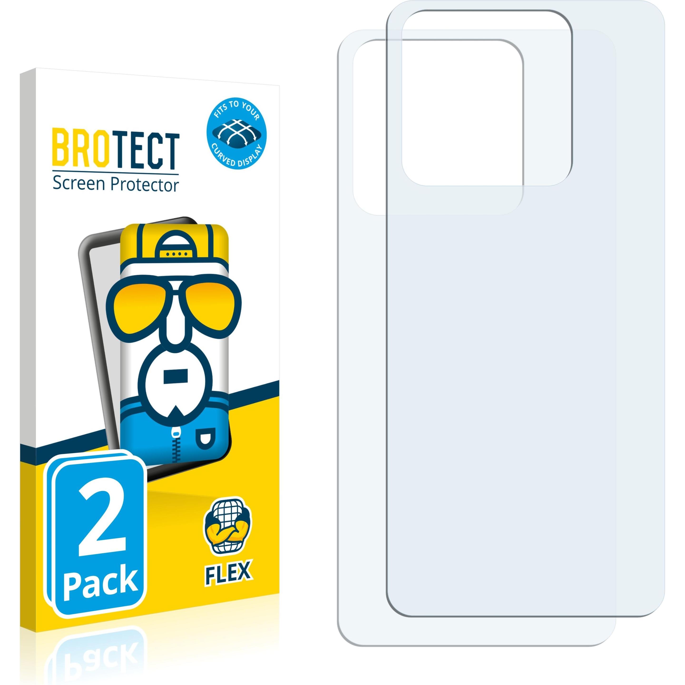 BROTECT Full-Cover Displayschutz (2 Stück, Xiaomi 13 Pro), Smartphone Schutzfolie, Transparent
