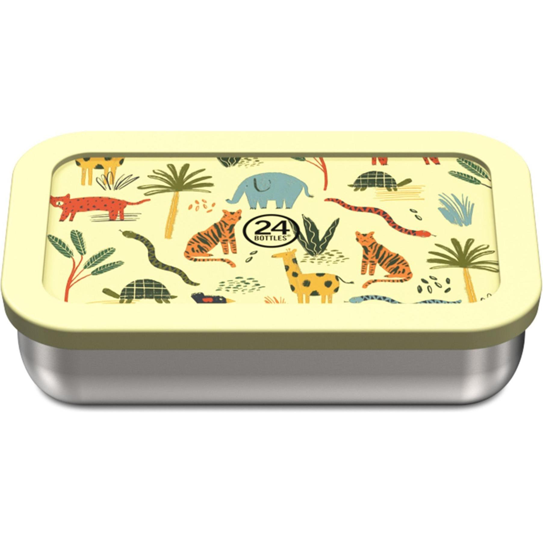 24 Bottles Lunchbox Jungle Friends, Lunchbox, Gelb