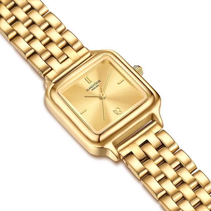 Actual product image Glanzstücke München Damen Quarzuhr gelbgold Edelstahl gelbgold - 38026 (25 mm)