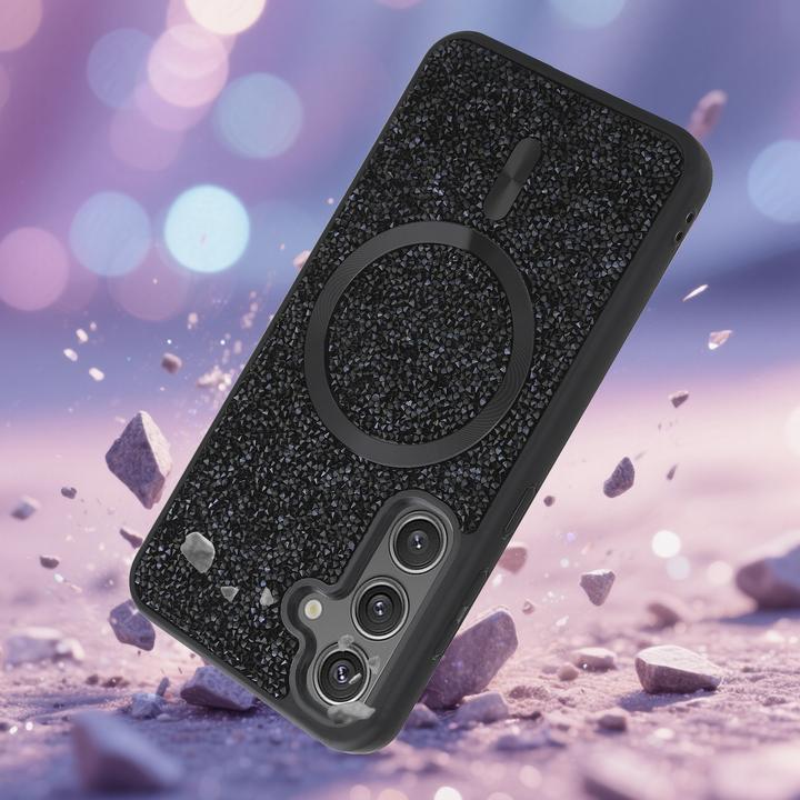 Produktbild Cadorabo Samsung Galaxy S25 Hülle kompatibel mit MagSafe Glitzer Case (Samsung Galaxy S25)