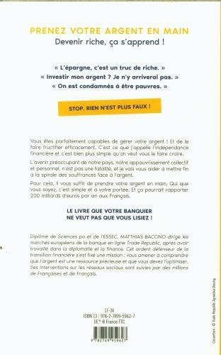 Actual product image Prenez votre argent en main : devenir riche, ça s'apprend! (French, Baccino Matthias, 2024)