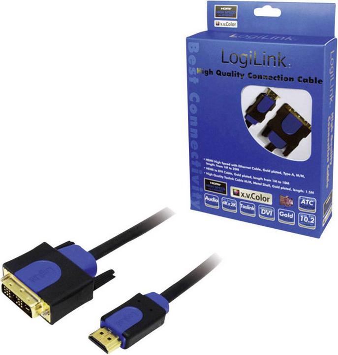 Actual product image LogiLink DVI — HDMI (Typ A) (3 m)
