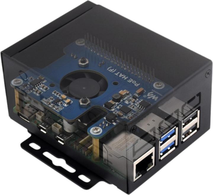 Produktbild WaveShare Industrielles Metallgehäuse (D) für Raspberry Pi 5