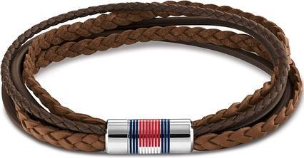 Immagine prodotto Tommy Hilfiger Bracciale di lusso da uomo in pelle marrone multistrato 2790425 (Cuoio)