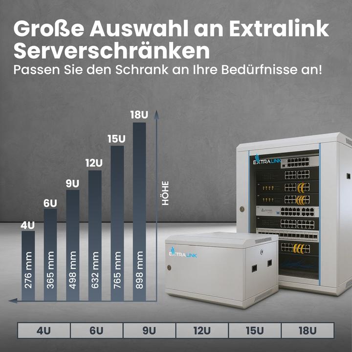 Image du produit Extralink 9U 450mm (9 HE, Rack 19 pouces)