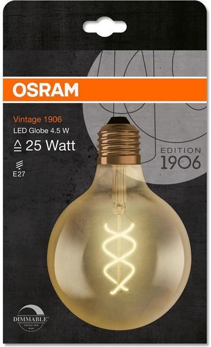 Actual product image Osram vintage 1906 (E27, 4.50 W, 250 lm, 1 x, G)