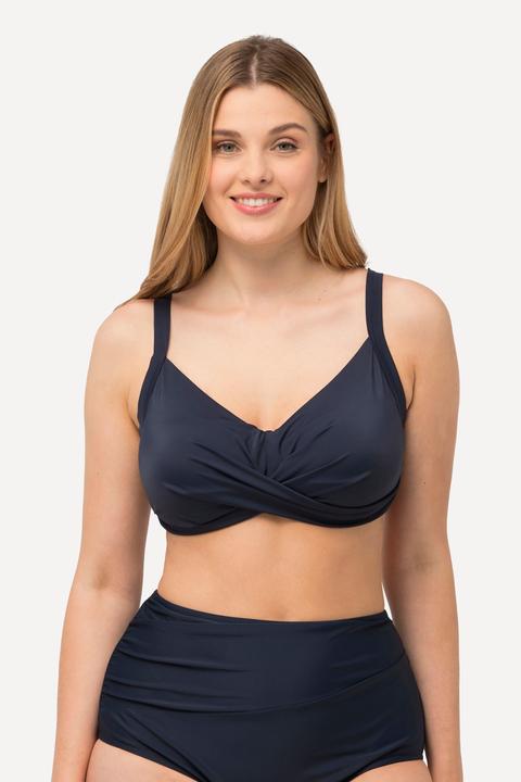Immagine prodotto Ulla Popken Top del bikini con drappeggio, coppe morbide e spalline regolabili (58)