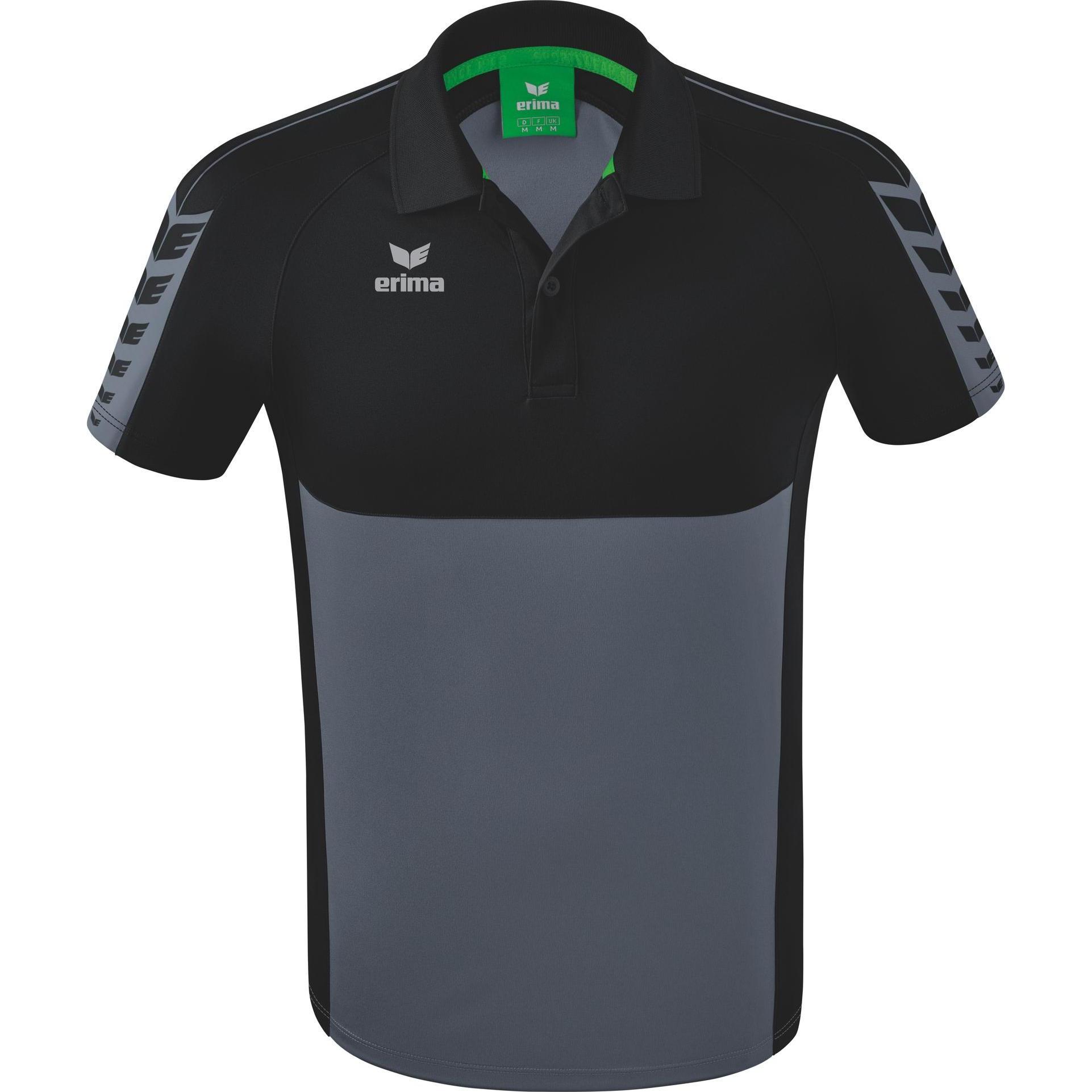 Erima, Herren, Shirt, Six Wings Poloshirt, Grau, (XL)